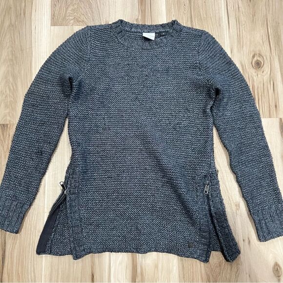 Harley-Davidson Wool Blend Side Zip Chunky Knit Gauge Sweater Women’s Me… - Picture 4 of 6